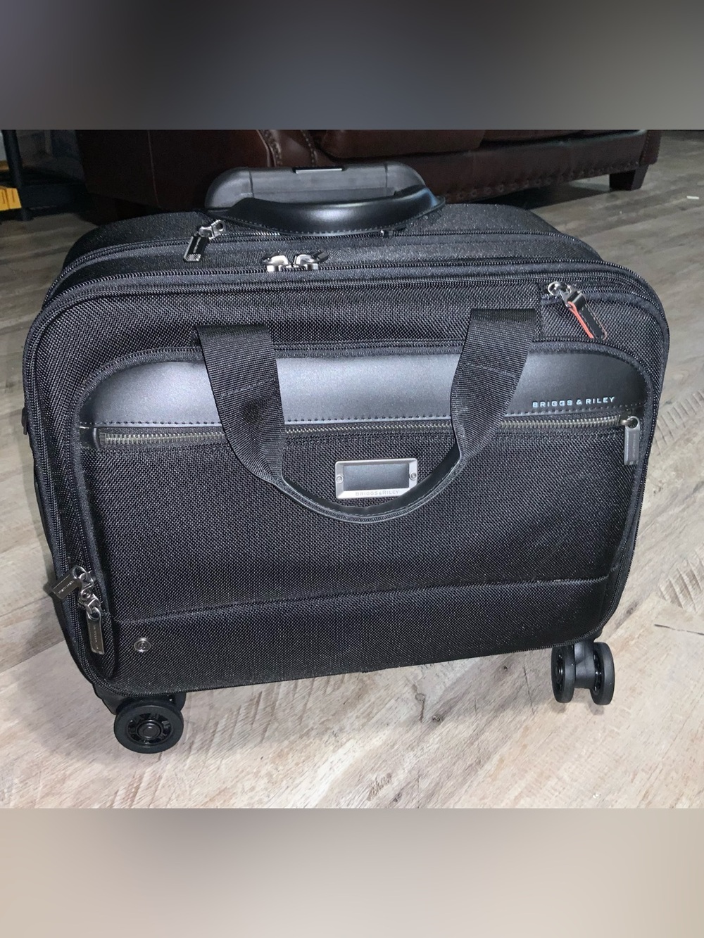 Briggs & Riley Medium Spinner Briefcase - Black